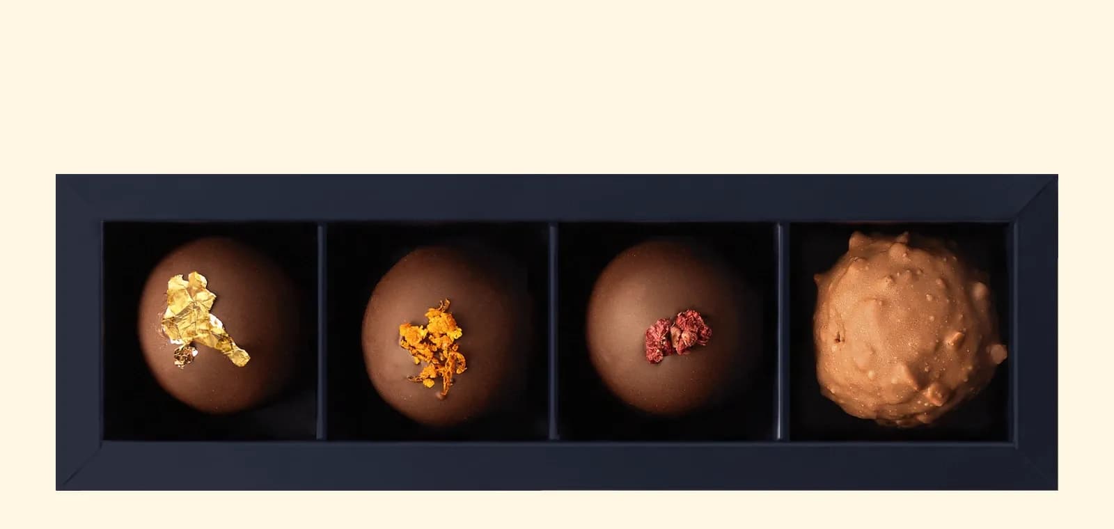 The box of 4, open